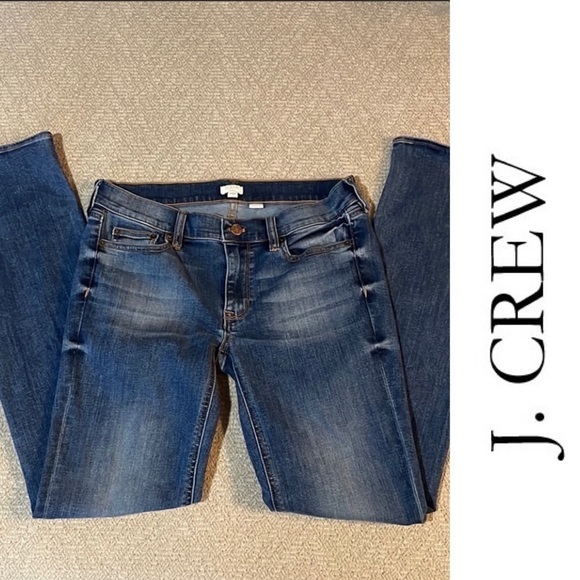 J. Crew Straight Stretch Blue Jeans - Picture 1 of 5